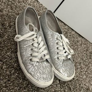 Michael Kors Shoes Silver Mk Girls Tennisshoes Poshmark